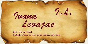 Ivana Levajac vizit kartica